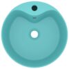 Luxury Wash Basin with Overflow Matt Light Green 36x13 cm Ceramic
