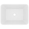 Luxury Wash Basin Matt White 41x30x12 cm Ceramic