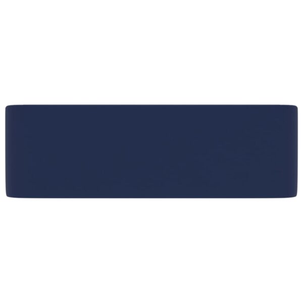 Luxury Wash Basin Matt Dark Blue 41x30x12 cm Ceramic