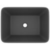 Luxury Wash Basin Matt Dark Grey 41x30x12 cm Ceramic