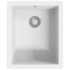 Kitchen Sink with Overflow Hole White Granite