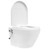 Wall Hung Rimless Toilet with Concealed Cistern Ceramic White