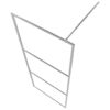 Walk-in Shower Wall with Clear ESG Glass 80x195 cm