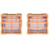 Multi-drawer Organisers with 12 Drawers 2 pcs 26.5x16x26 cm