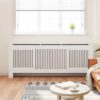 MDF Radiator Cover White 205 cm