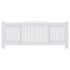 MDF Radiator Cover White 205 cm