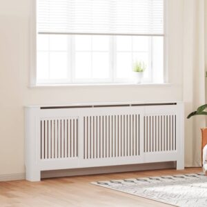 MDF Radiator Cover White 205 cm