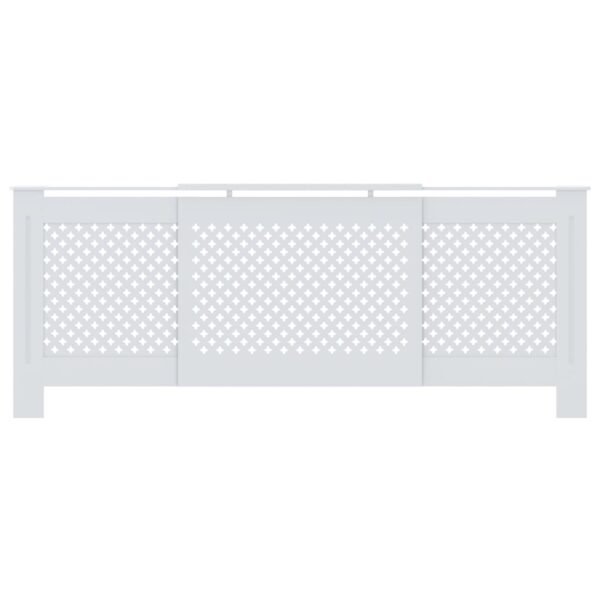 MDF Radiator Cover White 205 cm