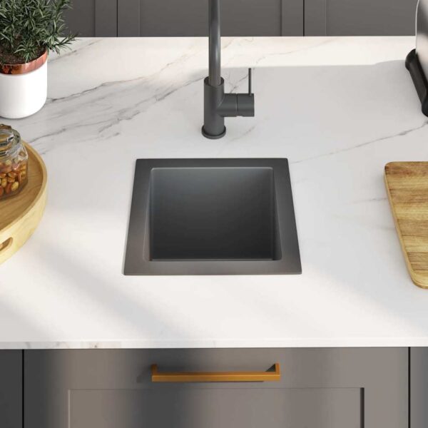 Handmade Kitchen Sink Black Stainless Steel