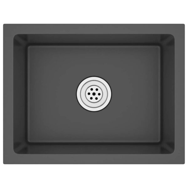 Handmade Kitchen Sink Black Stainless Steel