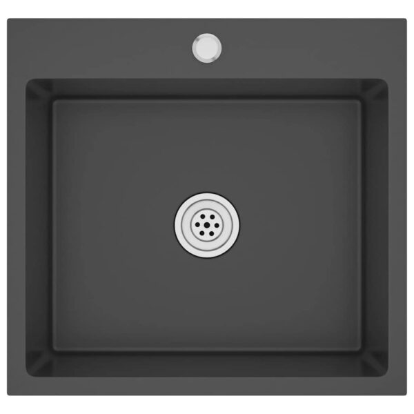 Handmade Kitchen Sink Black Stainless Steel