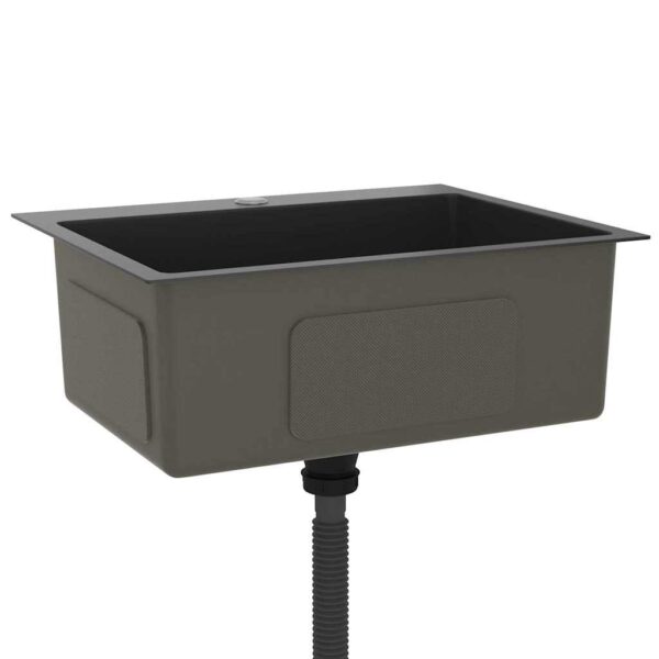 Handmade Kitchen Sink Black Stainless Steel