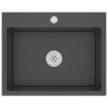 Handmade Kitchen Sink Black Stainless Steel