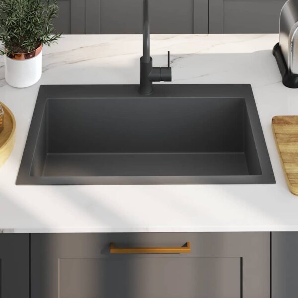 Handmade Kitchen Sink Black Stainless Steel