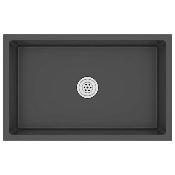 Handmade Kitchen Sink Black Stainless Steel
