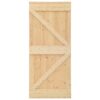 Sliding Door with Hardware Set 100x210 cm Solid Pine Wood