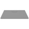 Shower Base Tray SMC Grey 80x80 cm