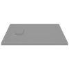 Shower Base Tray SMC Grey 80x80 cm