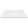 Shower Base Tray with Dots White 90x90x4 cm ABS