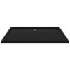 Rectangular ABS Shower Base Tray Black 80x120 cm