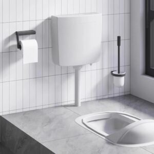 Toilet Cistern with Bottom Water Inlet 3/6 L Grey