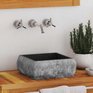 Sink Black 30x30x13 cm Marble
