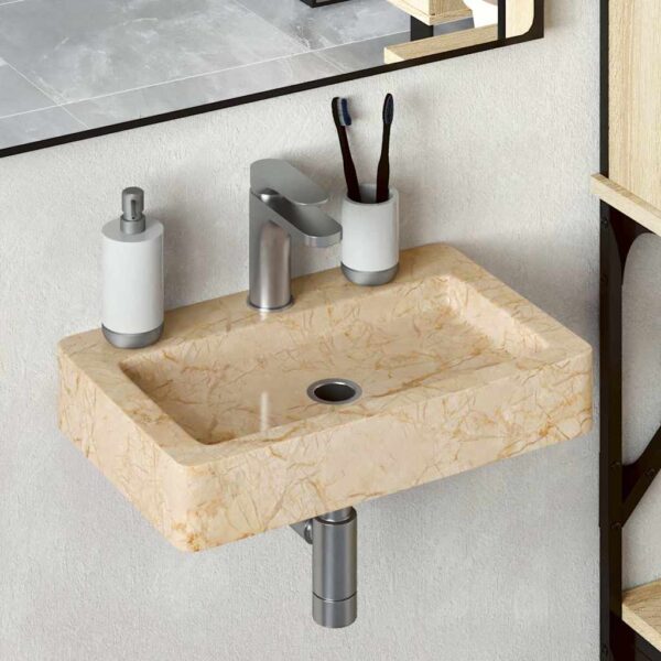 Sink Cream 38x24x6.5 cm Marble