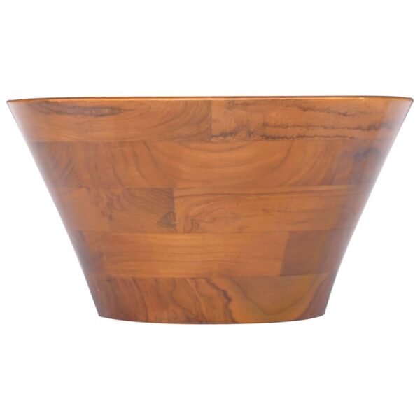 Basin Solid Teak Wood Î¦40x20 cm