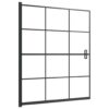 Shower Enclosure ESG 116x140 cm Black
