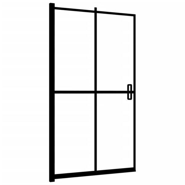 Folding Shower Enclosure ESG 120x140 cm Black