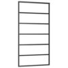 Sliding Door ESG Glass and Aluminium 102x205 cm Black