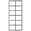 Sliding Door ESG Glass and Aluminium 90x205 cm Black