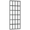 Sliding Door ESG Glass and Aluminium 76x205 cm Black