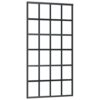 Sliding Door ESG Glass and Aluminium 102x205 cm Black