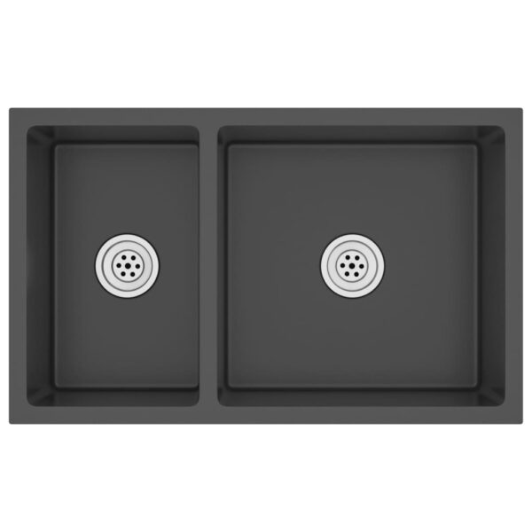 Kitchen Sink Black Stainless Steel