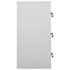Locker Cabinet Light Grey and Green 90x45x92.5 cm Steel