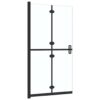 Foldable Walk-in Shower Wall Transparent ESG Glass 100x190 cm