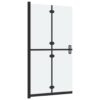 Foldable Walk-in Shower Wall Frosted ESG Glass 70x190 cm