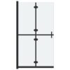 Foldable Walk-in Shower Wall Frosted ESG Glass 80x190 cm