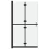 Foldable Walk-in Shower Wall Frosted ESG Glass 100x190 cm