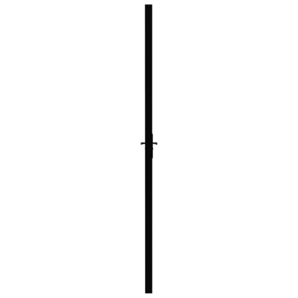 Interior Door ESG Glass and Aluminium 83x201.5 cm Black