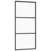 Sliding Door with Hardware Set ESG Glass & Aluminium 90x205 cm