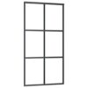 Sliding Door with Hardware Set ESG Glass & Aluminium 102x205 cm
