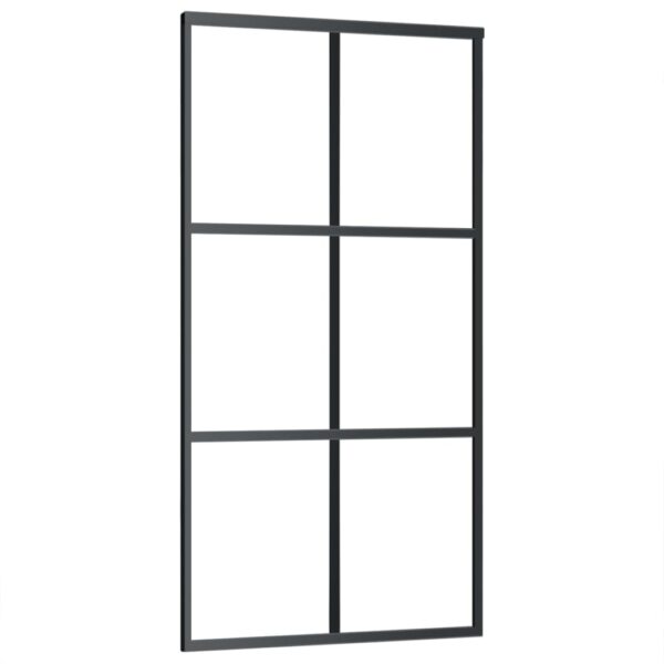 Sliding Door with Hardware Set ESG Glass & Aluminium 102x205 cm