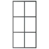 Sliding Door with Hardware Set ESG Glass & Aluminium 102x205 cm