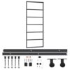 Sliding Door with Hardware Set ESG Glass & Aluminium 76x205 cm