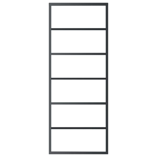 Sliding Door with Hardware Set ESG Glass & Aluminium 76x205 cm