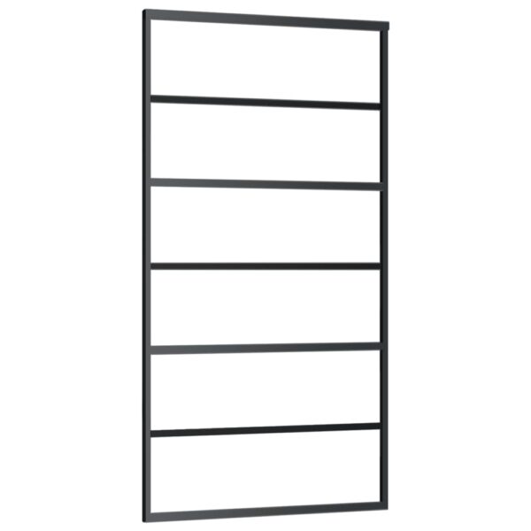 Sliding Door with Hardware Set ESG Glass & Aluminium 102x205 cm