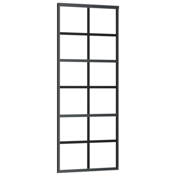 Sliding Door with Hardware Set ESG Glass & Aluminium 76x205 cm
