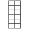 Sliding Door with Hardware Set ESG Glass & Aluminium 90x205 cm
